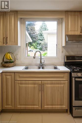 25 Windward Street, St. Catharines, ON - Indoor Photo Showing Kitchen With Double Sink