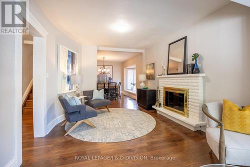 119 Glenforest Road, Toronto, ON - Indoor Photo Showing Living Room With Fireplace