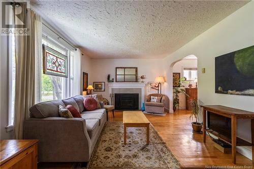 12 Fairview Drive, Moncton, NB - Indoor Photo Showing Living Room With Fireplace