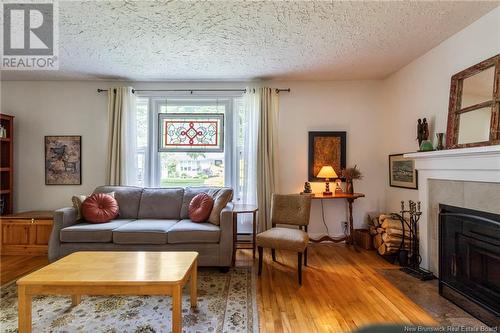 12 Fairview Drive, Moncton, NB - Indoor Photo Showing Living Room With Fireplace