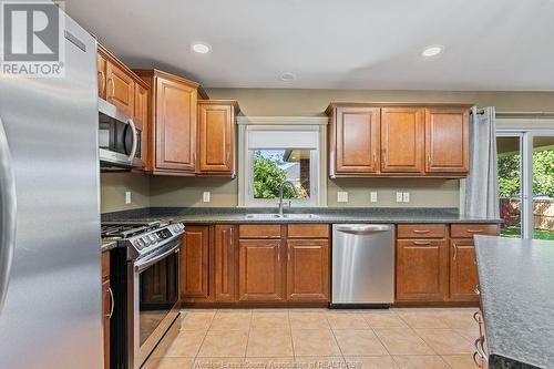 16 Wisteria Lane, Kingsville, ON - Indoor Photo Showing Kitchen With Double Sink