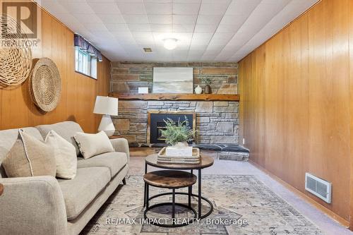 305 Poplar Street, Oshawa (Donevan), ON - Indoor Photo Showing Living Room With Fireplace