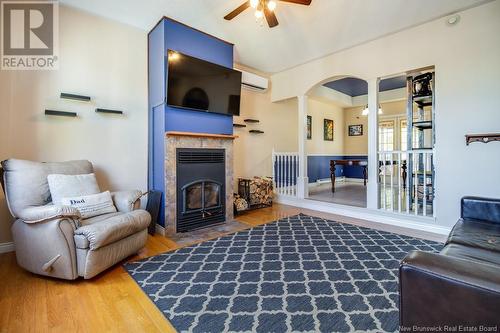 41 Wesbett, Fredericton, NB - Indoor Photo Showing Living Room With Fireplace