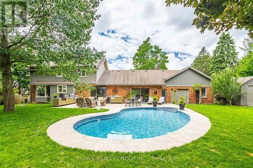 272 Chittick Crescent, Thames Centre (Dorchester), ON - Outdoor With In Ground Pool With Backyard