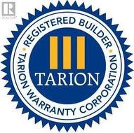 Tarion Warranty Included - 