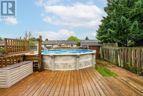 23 Elford Drive, Clarington, ON - Outdoor With Above Ground Pool With Deck Patio Veranda