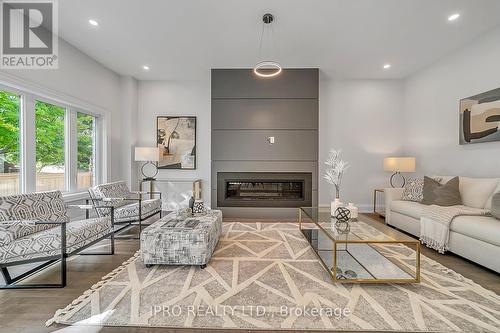 16 Seguin Street, Richmond Hill, ON - Indoor Photo Showing Living Room With Fireplace