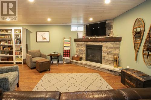 97 Carlbert St, Sault Ste. Marie, ON - Indoor Photo Showing Living Room With Fireplace