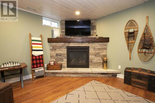 97 Carlbert St, Sault Ste. Marie, ON - Indoor Photo Showing Living Room With Fireplace