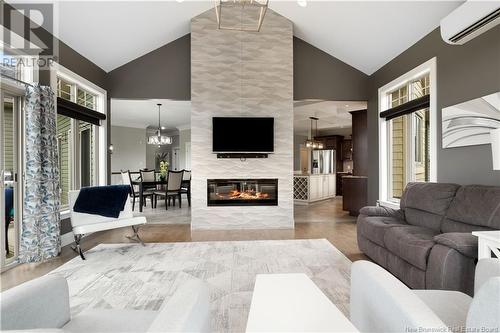 4691 Route 115, Saint-Antoine, NB - Indoor Photo Showing Living Room With Fireplace