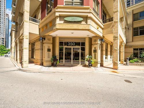 906-350 Princess Royal Dr, Mississauga, ON - Outdoor With Balcony With Facade