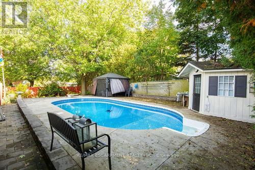 2090 Linmouth Terrace, Burlington, ON - Outdoor With In Ground Pool With Backyard