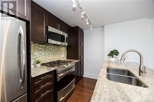 131 Holland Avenue Unit#405, Ottawa, ON - Indoor Photo Showing Kitchen With Double Sink With Upgraded Kitchen