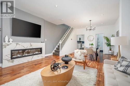 139 Drayton Avenue, Toronto, ON - Indoor Photo Showing Living Room With Fireplace