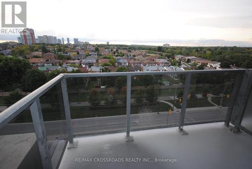 805 - 202 Burnhamthrope Road E, Mississauga, ON - Outdoor With Balcony With View