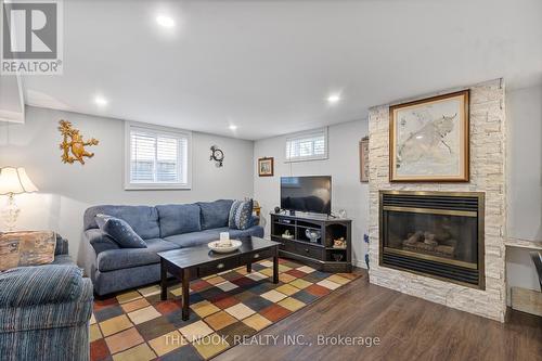 756 Eastglen Drive, Oshawa (Eastdale), ON - Indoor Photo Showing Living Room With Fireplace