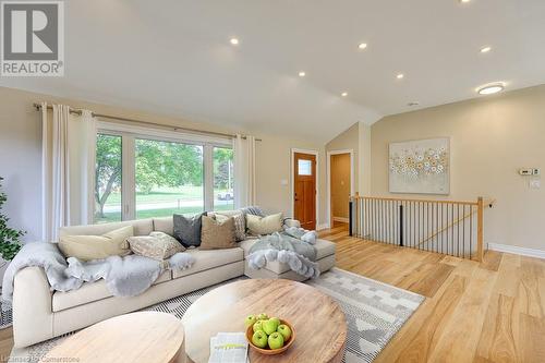 Virtually Staged - Interior Design Possibilities - 6765 James Street, London, ON - Indoor Photo Showing Living Room