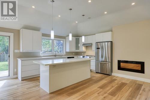 Open Concept Kitchen, Dining and Living Room - 6765 James Street, London, ON - Indoor Photo Showing Kitchen With Upgraded Kitchen