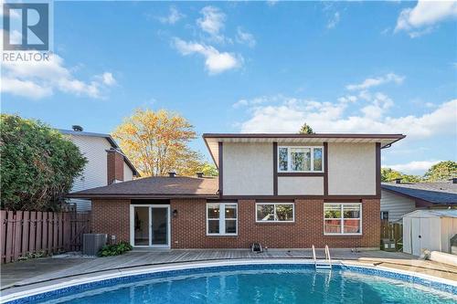 1010 Cahill Drive W, Ottawa, ON - Outdoor With In Ground Pool