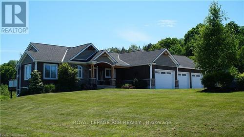 191 Ishwar Drive, Georgian Bluffs, ON - Outdoor With Deck Patio Veranda With Facade