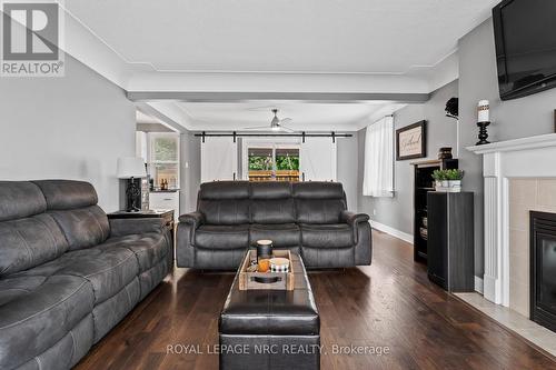 18 Irving Place, Hamilton, ON - Indoor Photo Showing Living Room With Fireplace