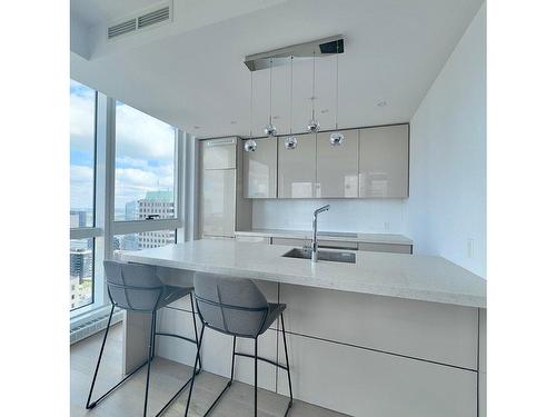 Kitchen - 3210-1188 Av. Union, Montréal (Ville-Marie), QC - Indoor Photo Showing Kitchen With Upgraded Kitchen