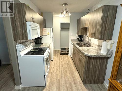 40 Ridgemont  Avenue Unit# 203, Fernie, BC - Indoor Photo Showing Kitchen With Double Sink