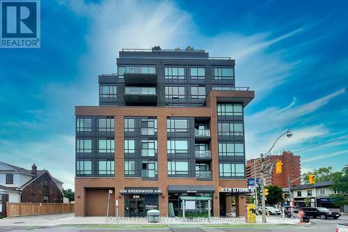 405 - 630 Greenwood Avenue, Toronto, ON - Outdoor With Facade