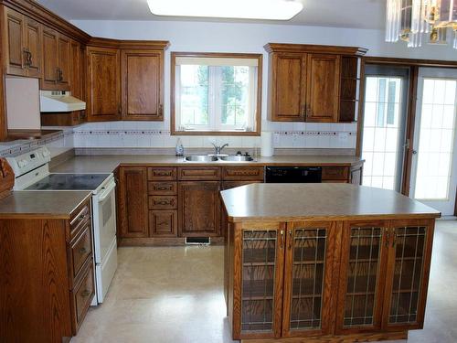 506 Atwood Ave, Rainy River, ON - Indoor Photo Showing Kitchen With Double Sink