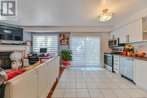 70 Large Crescent, Ajax, ON - Indoor Photo Showing Kitchen With Fireplace