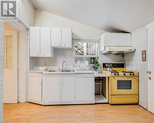 240 Jones Avenue, Toronto, ON - Indoor Photo Showing Kitchen With Double Sink