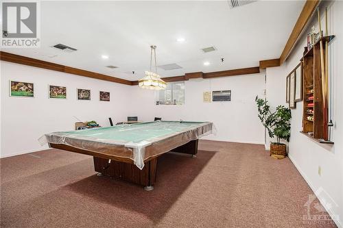 Games room is included in building amenities. - 1100 Ambleside Drive Unit#607, Ottawa, ON - Indoor Photo Showing Other Room