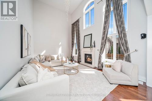 75 Parkheights Trail, King, ON - Indoor Photo Showing Living Room With Fireplace