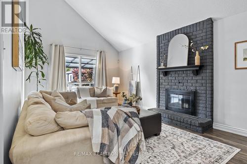 808 Grandview Street N, Oshawa, ON - Indoor Photo Showing Living Room With Fireplace