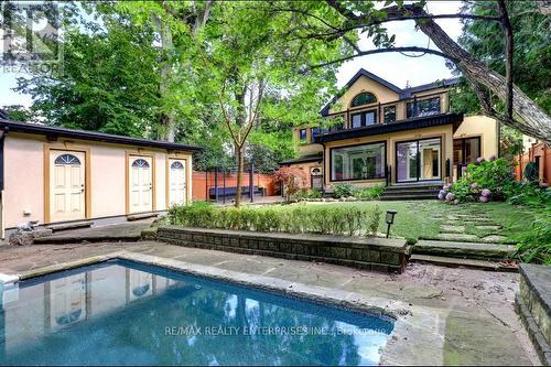 100 Old Mill Road, Toronto, ON - Outdoor With In Ground Pool