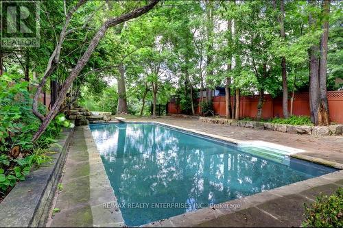 100 Old Mill Road, Toronto, ON - Outdoor With In Ground Pool