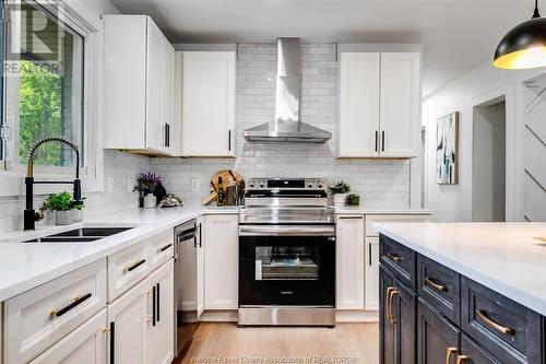 91 Woodlawn, Kingsville, ON - Indoor Photo Showing Kitchen With Double Sink With Upgraded Kitchen