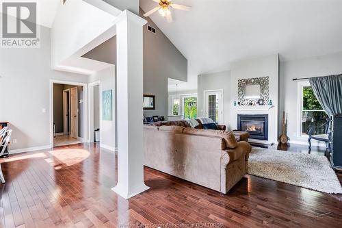 144 Train Court, Kingsville, ON - Indoor Photo Showing Living Room With Fireplace