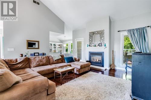 144 Train Court, Kingsville, ON - Indoor Photo Showing Living Room With Fireplace