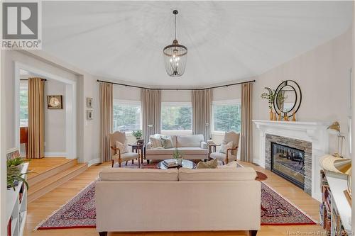 3 Fullyer Drive, Quispamsis, NB - Indoor Photo Showing Living Room With Fireplace