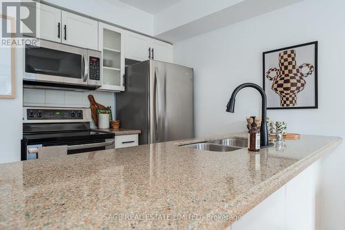 1110 - 50 East Liberty Street, Toronto, ON - Indoor Photo Showing Kitchen With Double Sink With Upgraded Kitchen