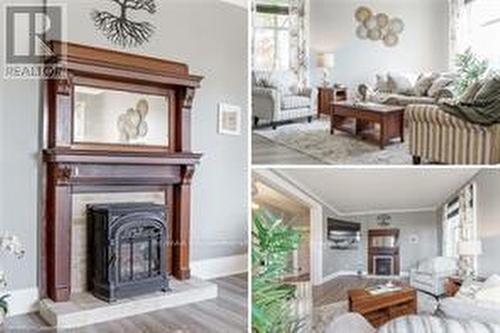 8 Talbot Street W, Haldimand, ON - Indoor Photo Showing Living Room With Fireplace