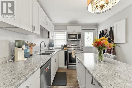 1448 Olive, Windsor, ON - Indoor Photo Showing Kitchen With Double Sink With Upgraded Kitchen