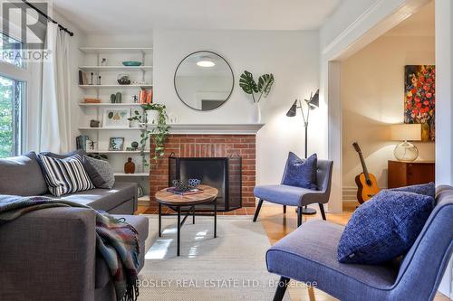 12 Westminster Avenue, Toronto, ON - Indoor Photo Showing Living Room With Fireplace