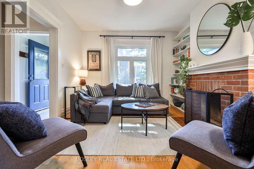 12 Westminster Avenue, Toronto, ON - Indoor Photo Showing Living Room With Fireplace