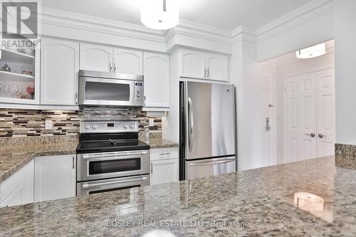 420 - 2267 Lake Shore Boulevard, Toronto, ON - Indoor Photo Showing Kitchen With Stainless Steel Kitchen With Upgraded Kitchen