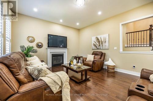 2A Grayson Road, Ajax (Central), ON - Indoor Photo Showing Living Room With Fireplace