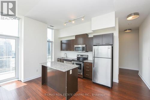 2202 - 365 Prince Of Wales Drive, Mississauga, ON - Indoor Photo Showing Kitchen With Stainless Steel Kitchen