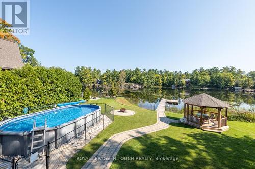 149 John Buchler Road, Georgian Bay, ON - Outdoor With Above Ground Pool With Backyard