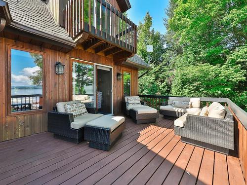 Patio - 11 Ch. Coutu, Saint-Donat, QC - Outdoor With Deck Patio Veranda With Exterior